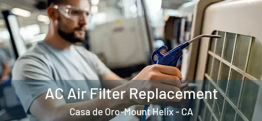  AC Air Filter Replacement Casa de Oro-Mount Helix - CA
