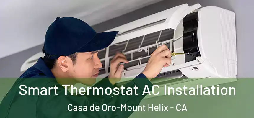 Smart Thermostat AC Installation Casa de Oro-Mount Helix - CA